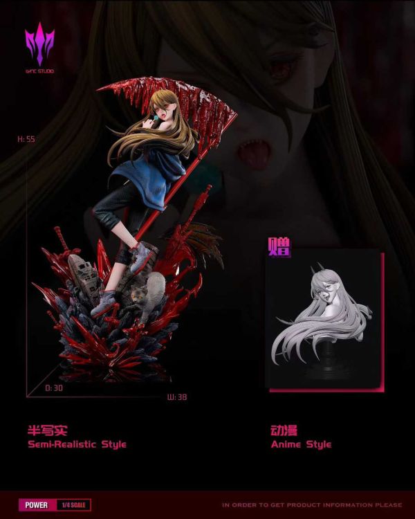 【預購】Lync靈刻 > 鏈鋸人 > 1/4 A+級收藏產品系列第一彈 帕瓦 鏈鋸人,帕瓦,GK,玩具,模型,雕像,共鳴