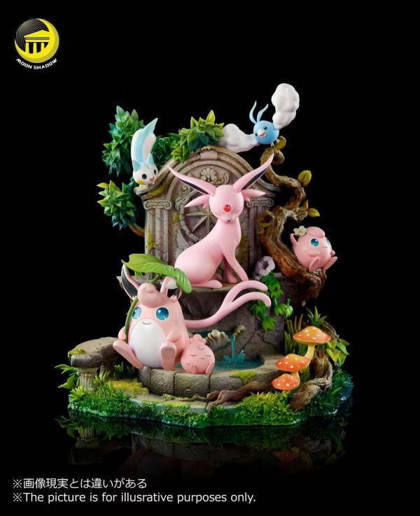 【預購】月影殿 > 寶可夢 > 太陽伊布胖丁家族場景 (雙版本) 月影殿,寶可夢,太陽伊布胖丁,GK,玩具,收藏,擺件,模型,公仔,人偶,手辦,動漫