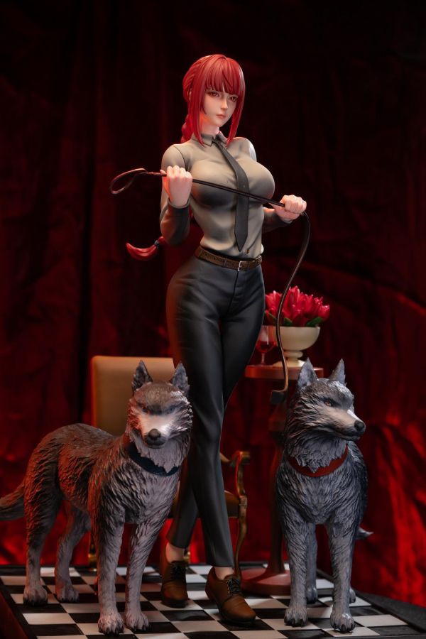 【預購】PolarBear-Studio > 鏈鋸人 > 1/4 瑪奇瑪 (雙版本) PolarBear-Studio,鏈鋸人,瑪奇瑪,GK,玩具,收藏,擺件,模型,公仔,人偶,手辦,動漫