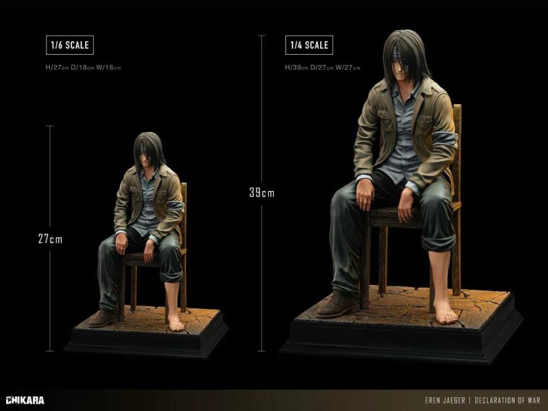 【預購】CHIKARA力量 > 進擊的巨人 > 1/4&1/6 艾連·庫爾迦 (雙比例) 進擊的巨人,艾連·庫爾迦,GK,玩具,模型,雕像,共鳴