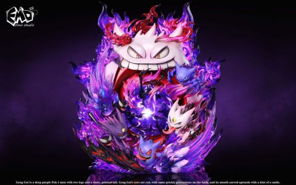 【預購】Emo>寶可夢>畢業雕像系列第四彈 耿鬼 寶可夢,Pokemon,Pokémon,耿鬼,GK,玩具,模型,雕像,擺飾,收藏,共鳴