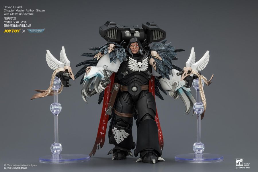 【預購】JOYTOY > 戰鎚40K > 1/18 暗鴉守衛 戰團長 艾索·沙恩 JOYTOY,戰鎚40K,暗鴉守衛,艾索·沙恩,GK,玩具,收藏,擺件,模型,公仔,人偶,手辦,動漫