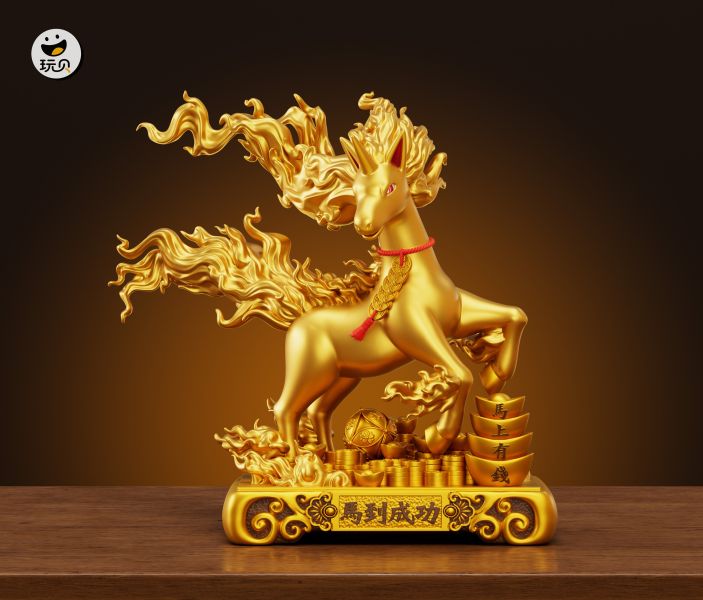 【預購】玩貝工作室 > 寶可夢 > 招財擺件 烈焰馬 (雙版本) 玩貝工作室,寶可夢,烈焰馬,GK,玩具,收藏,擺件,模型,公仔,人偶,手辦,動漫