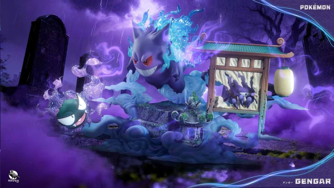 【預購】Raven渡鴉 > 寶可夢 > 百鬼夜行系列 耿鬼 (雙版本) Raven渡鴉,寶可夢,耿鬼,GK,玩具,收藏,擺件,模型,公仔,人偶,手辦,動漫