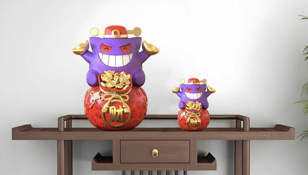 【預購】跳跳堂工作室>寶可夢>招財耿鬼(雙版本) 怪博士與機器娃娃,阿拉蕾,GK,玩具,模型,雕像,擺飾,收藏,共鳴