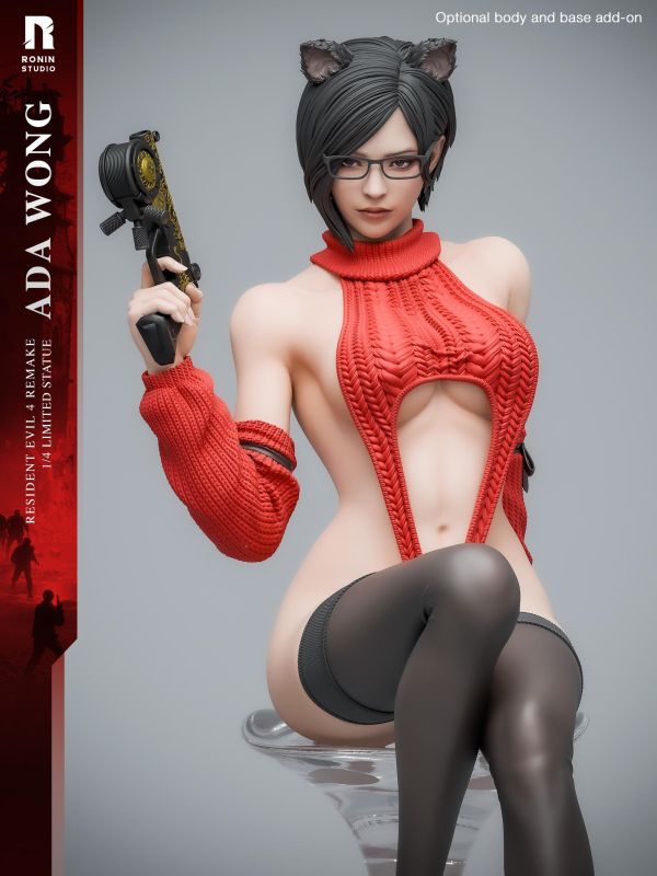 【預購】Ronin-Studio浪人社 > 惡靈古堡 > 1/4 Ada Wong 艾達·王 Pink Angel,惡靈古堡,艾達王,GK,玩具,收藏,擺件,模型,公仔,人偶,手辦,動漫