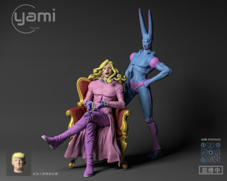 【預購】YAMI-Studio>JOJO的奇妙冒險>1/6 法尼·瓦倫泰 & D4C 怪博士與機器娃娃,阿拉蕾,GK,玩具,模型,雕像,擺飾,收藏,共鳴