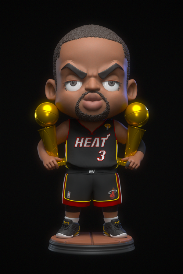 【預購】M3工作室>NBA>Q版德韋恩·韋德 怪博士與機器娃娃,阿拉蕾,GK,玩具,模型,雕像,擺飾,收藏,共鳴