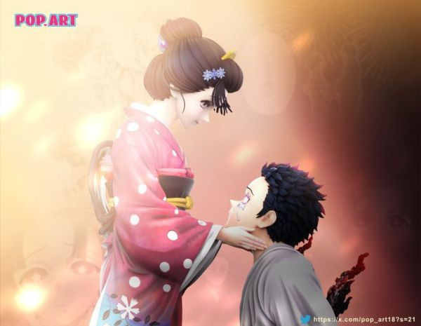 【海外現貨】POP.ART > 鬼滅之刃 > 狛戀 猗窩座&戀雪 (雙版本) 鬼滅之刃,猗窩座&戀雪,GK,玩具,模型,雕像,共鳴