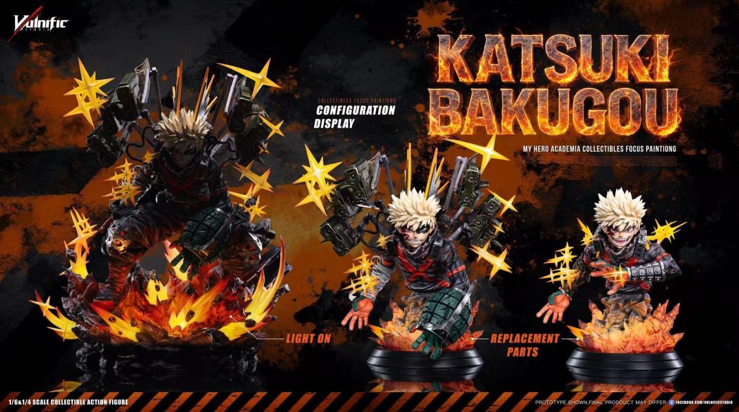 【預購】Aulnific-Studio > 我的英雄學院 > 1/6 & 1/4 收藏家系列第一彈 爆豪勝己 Heroes-Studio,我的英雄學院,爆豪勝己,GK,玩具,收藏,擺件,模型,公仔,人偶,手辦,動漫