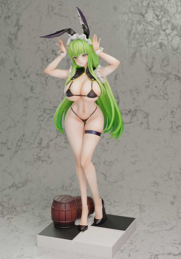 【預購】Green tea-Studio > Code Geass 反叛的魯路修 > 1/6 酒館兔女郎 C.C. Green tea,反叛的魯路修,C.C.,GK,玩具,收藏,擺件,模型,公仔,人偶,手辦,動漫