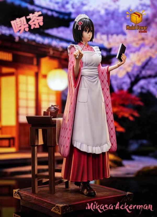 【售罄-代購/追加服務請洽客服】Model Power-Studio > 進擊的巨人 > 喫茶 三笠 米卡莎·阿卡曼 Model Power-Studio,進擊的巨人,米卡莎·阿卡曼,GK,玩具,收藏,擺件,模型,公仔,人偶,手辦,動漫