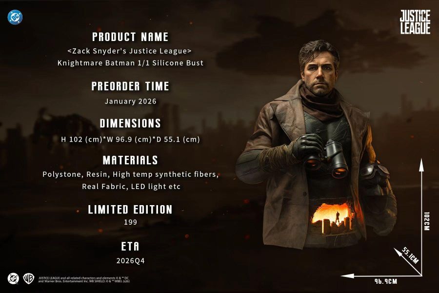 【預購】開天工作室 & Juxta Films > DC宇宙 > 1/1 查克·史奈德之正義聯盟 噩夢版蝙蝠俠 半身像 開天工作室,Juxta Films,DC宇宙,查克·史奈德之正義聯盟,蝙蝠俠,GK,玩具,收藏,擺件,模型,公仔,人偶,手辦,動漫