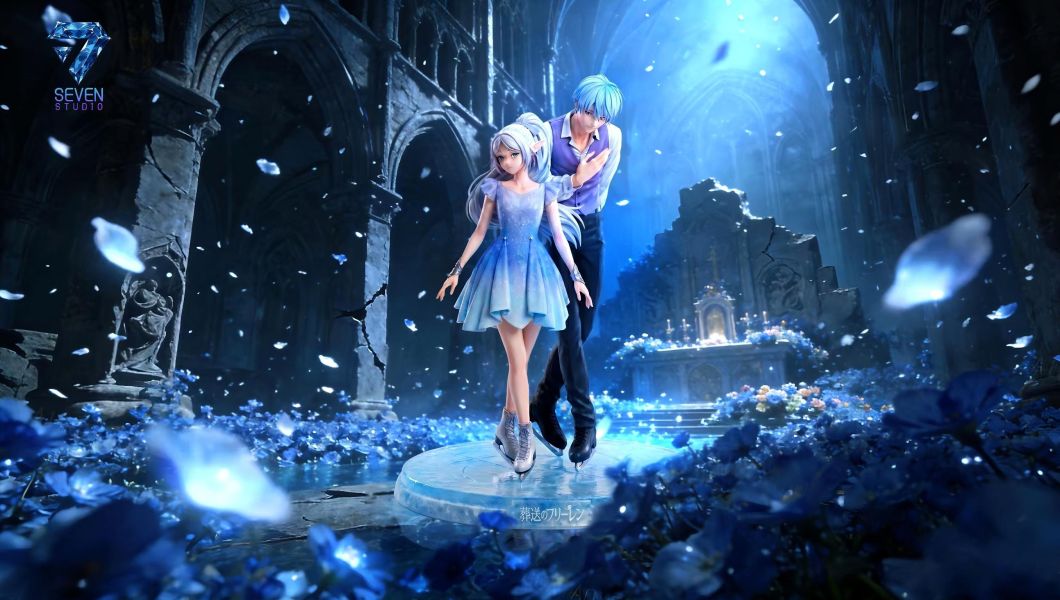 【預購】seven-Studio > 葬送的芙莉蓮 > 1/6 海外私訂 冰上圓舞曲：芙莉蓮&欣梅爾 Spider-Studio,葬送的芙莉蓮,GK,玩具,收藏,擺件,模型,公仔,人偶,手辦,動漫
