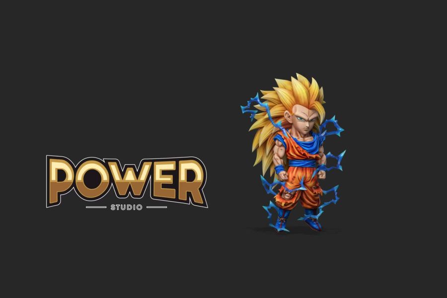 【預購】Power-Studio > 七龍珠 > 戰損超三 悟空 Power-Studio,七龍珠,貝吉塔,GK,玩具,收藏,擺件,模型,公仔,人偶,手辦,動漫