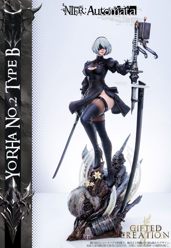 【預購】Gifted Creation > 尼爾自動人形&劍星 > 1/4 2B&伊芙的換裝時間 (多版本) 尼爾自動人形,劍星,2B,伊芙,GK,玩具,模型,雕像,共鳴