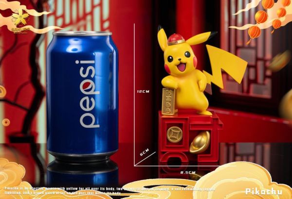 【售罄-代購/追加服務請洽客服】櫻花-Studio > 寶可夢 > 招財皮卡丘 寶可夢,神奇寶貝,Pokémon,皮卡丘,招財皮卡丘,櫻花Studio,GK,玩具,雕像,擺件,收藏