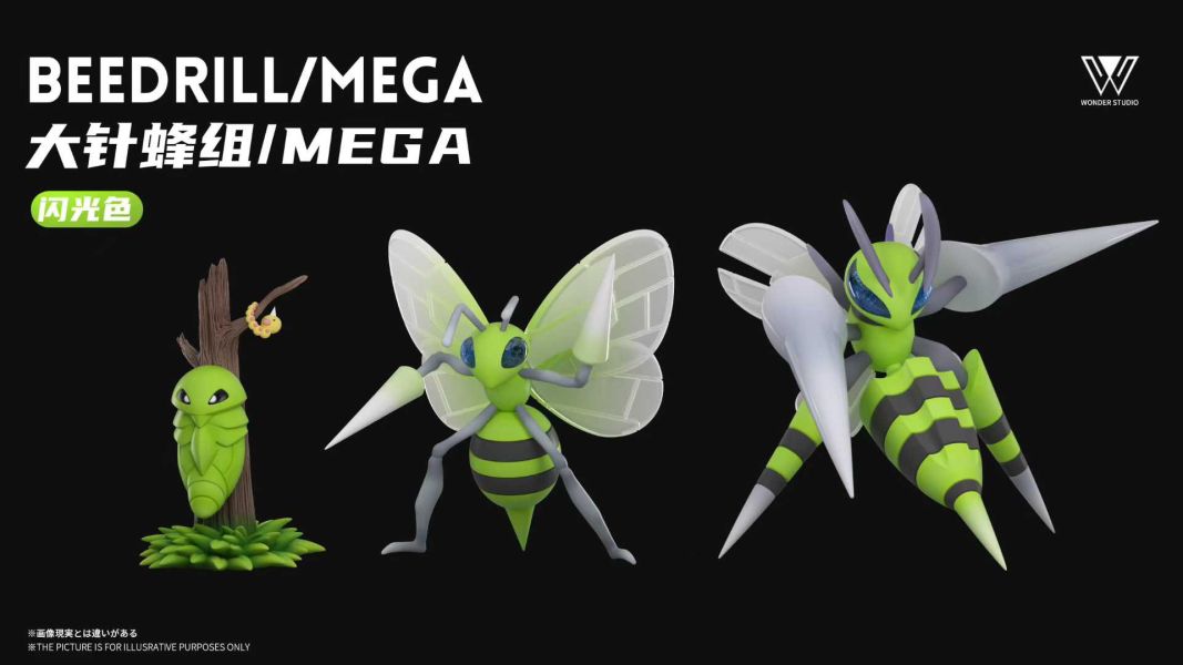 【預購】玩得Wonder > 寶可夢 > 1/20 大針蜂進化組&Mega大針蜂 (多版本) 玩得Wonder,寶可夢,大針蜂,GK,玩具,收藏,擺件,模型,公仔,人偶,手辦,動漫
