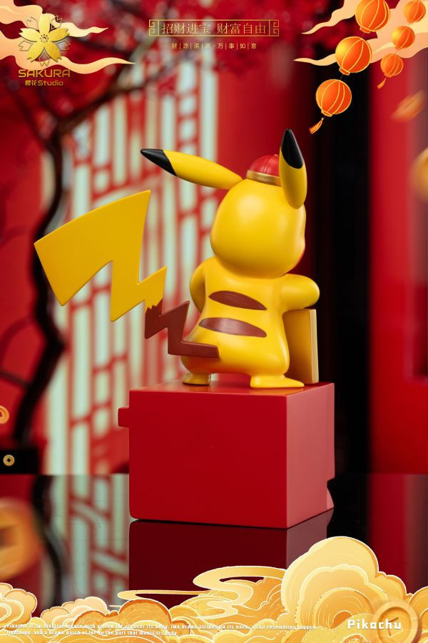【售罄-代購/追加服務請洽客服】櫻花-Studio > 寶可夢 > 招財皮卡丘 寶可夢,神奇寶貝,Pokémon,皮卡丘,招財皮卡丘,櫻花Studio,GK,玩具,雕像,擺件,收藏