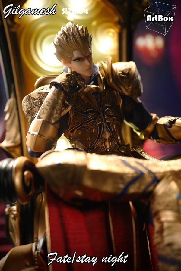【預購】Artbox > Fate > 1/4 巴比倫重鎧第二彈 王之寶座 金閃閃 吉爾伽美什 Fate/stay night,吉爾伽美什,Artbox,GK,玩具,模型,雕像,共鳴