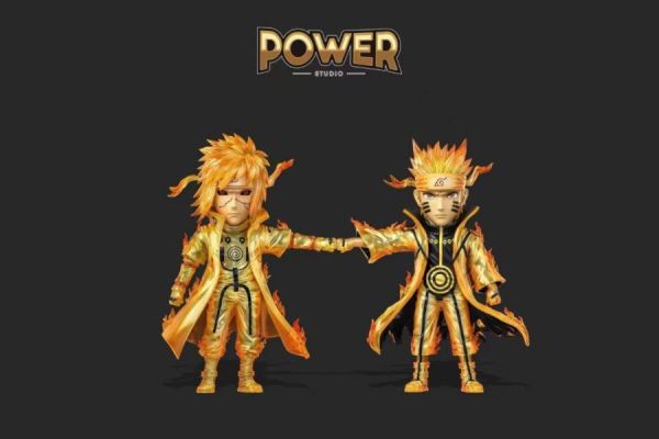 【補款】Power-Studio>火影忍者>波風水門 ＆ 漩渦鳴人 火影忍者,NARUTO,漩渦鳴人,波風水門,GK,玩具,模型,雕像,共鳴