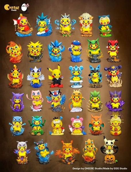 【預購】CHEESE奶酪 X 寶可夢 神奇寶貝 皮卡丘怪力變皮(雙配色) 寶可夢,神奇寶貝,皮卡丘,怪力