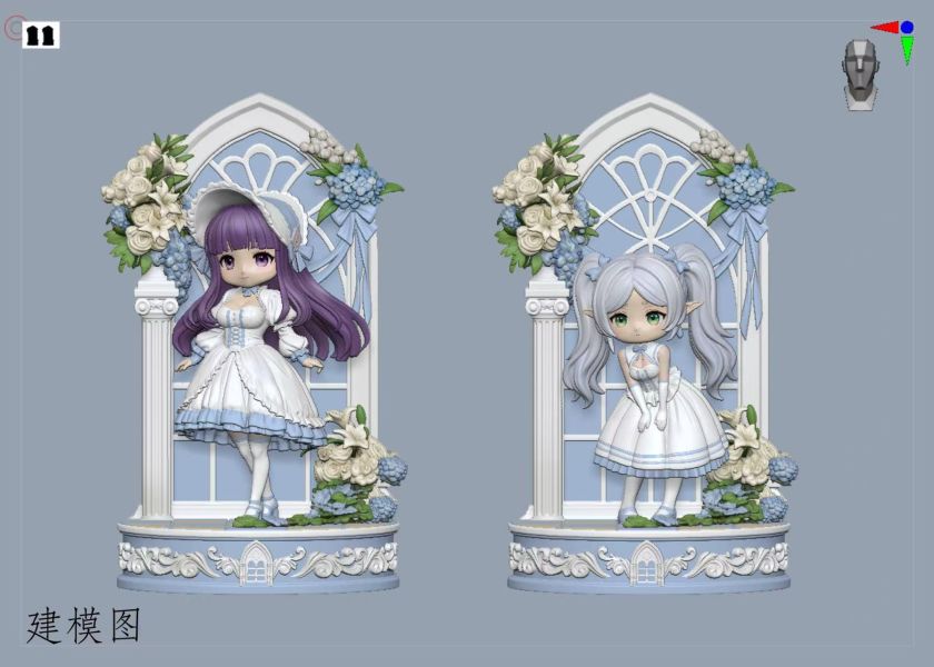 【預購】啟晨工作室 > 葬送的芙莉蓮 > Q版黑白洛麗塔 芙莉蓮&菲倫 (多版本) 啟晨工作室,葬送的芙莉蓮,芙莉蓮&菲倫,GK,玩具,收藏,擺件,模型,公仔,人偶,手辦,動漫