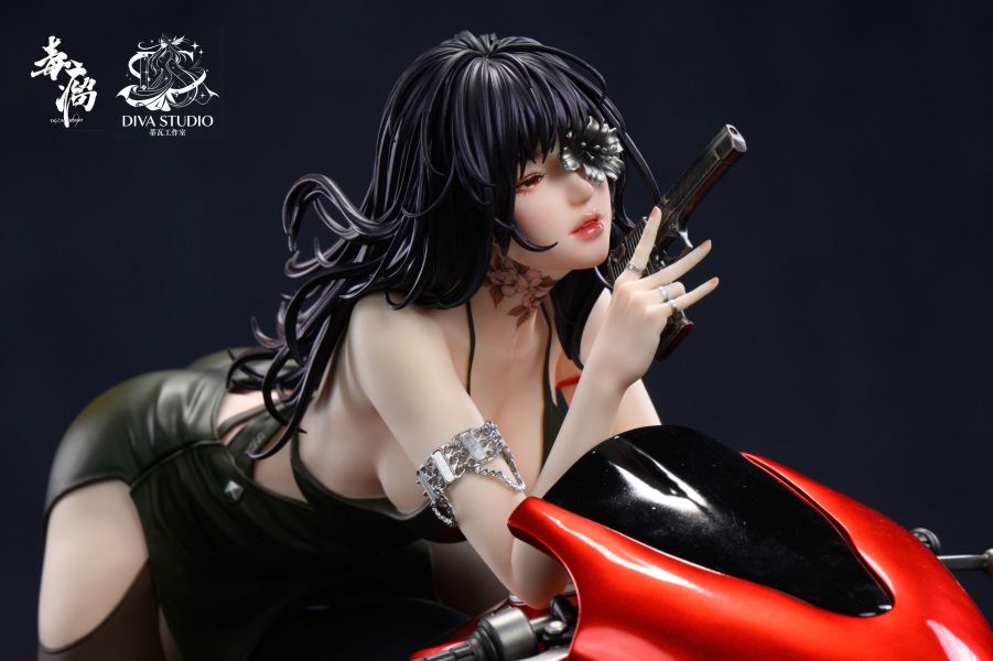 【預購】DIVA-Studio蒂瓦工作室 > 原創 > 1/4 毒瘤授權 曼珠沙華機車 Fries-Studio,尼爾自動人形,2B,GK,玩具,收藏,擺件,模型,公仔,人偶,手辦,動漫