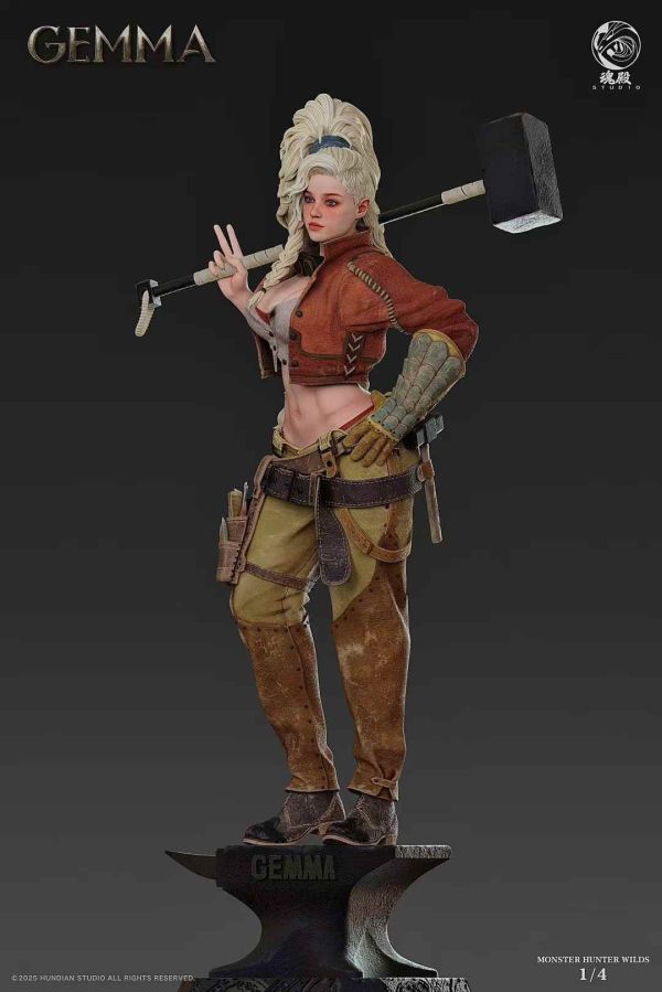【預購】魂殿工作室>魔物獵人>1/4 Gemma 海賊王,雷神,艾涅爾,GK,玩具,模型,雕像,擺飾,收藏,共鳴