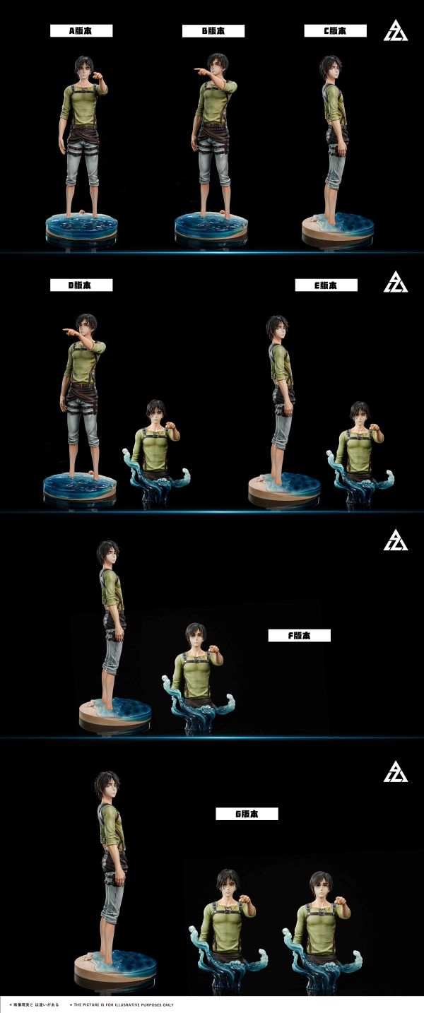 【預購】AZ艾助工作室 > 進擊的巨人 > 看海艾連(多版本) Hertz-Studio,進擊的巨人,艾連·葉卡,亞妮·雷恩哈特,GK,玩具,收藏,擺件,模型,公仔,人偶,手辦,動漫