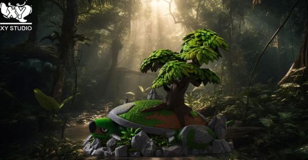 【已售罄，如欲追加請私訊客服@toykokoro】 XY-Studio>寶可夢>圖鑒系列 場景第二彈 土台龜 寶可夢,Pokemon,Pokémon,土台龜,GK,玩具,模型,雕像,擺飾,收藏,共鳴