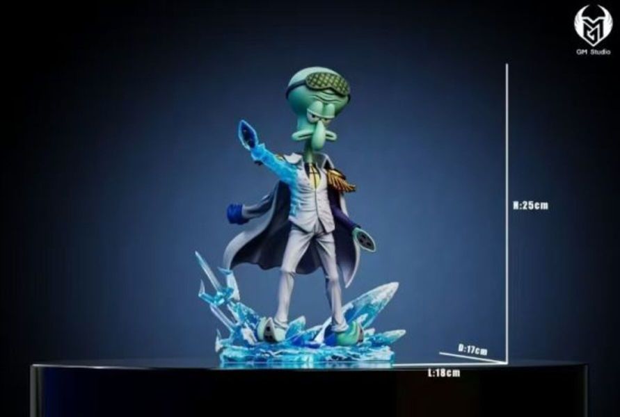 【預購】GM-Studio>海綿寶寶 & 海賊王>派大星cos赤犬 & 章魚哥cos青稚 海賊王,航海王,onepiece,范歐葛,GK,玩具,模型,雕像,共鳴