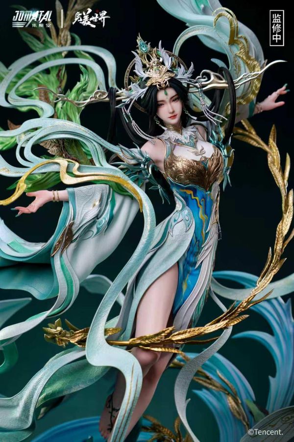 【預購】《正版授權》集模堂JOMATAL & 騰訊視頻 > 完美世界 > 1/4雕像 無敵道 柳神 靈韻工作室,完美世界,清漪,GK,玩具,收藏,擺件,模型,公仔,人偶,手辦,動漫