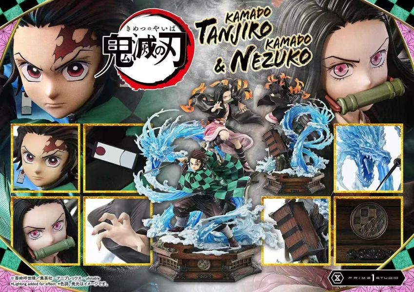 【預購】《正版授權》 Prime 1 Statue > 鬼滅之刃 > 1/6 竈門炭治郎 & 竈門禰豆子 A+研究所,烙印勇士,凱茲,GK,玩具,收藏,擺件,模型,公仔,人偶,手辦,動漫
