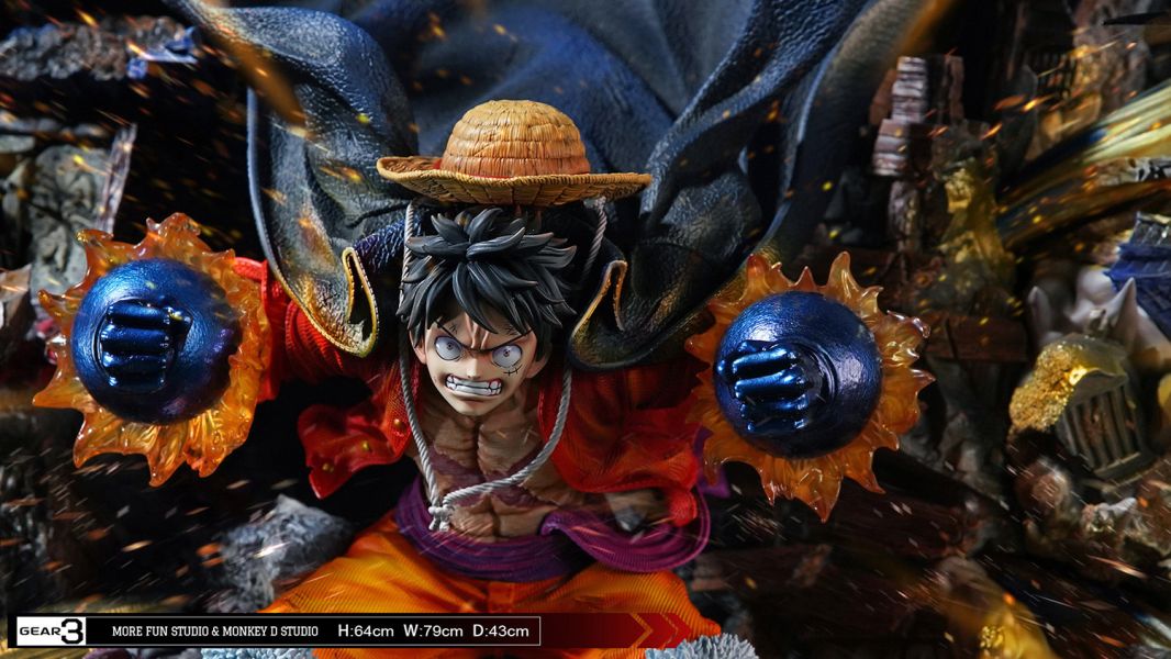 【預購】漫奇工作室 & 魔風-Studio > 海賊王 > 三檔 魯夫 進擊的巨人,艾連,GK,玩具,收藏,擺件