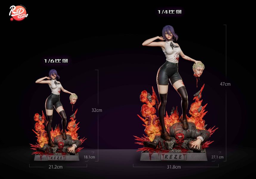 【預購】Red-Studio > 鏈鋸人 > 女雕系列第五彈 > 1/6 & 1/4 蕾潔(含海外細節版 雙頭雕) 中二病工作室,鏈鋸人,蕾潔,GK,玩具,收藏,擺件,模型,公仔,人偶,手辦,動漫