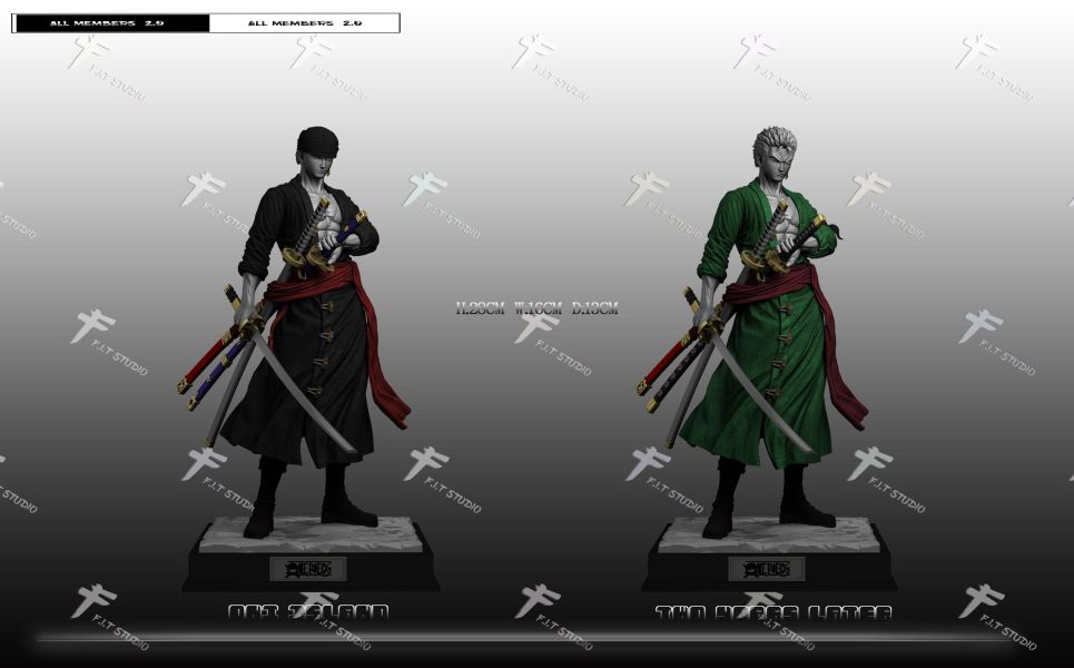 【預購】FIT-Studio > 海賊王 > 羅羅亞·索隆  (雙版本) FIT-Studio ,海賊王,羅羅亞·索隆,GK,玩具,收藏,擺件,模型,公仔,人偶,手辦,動漫