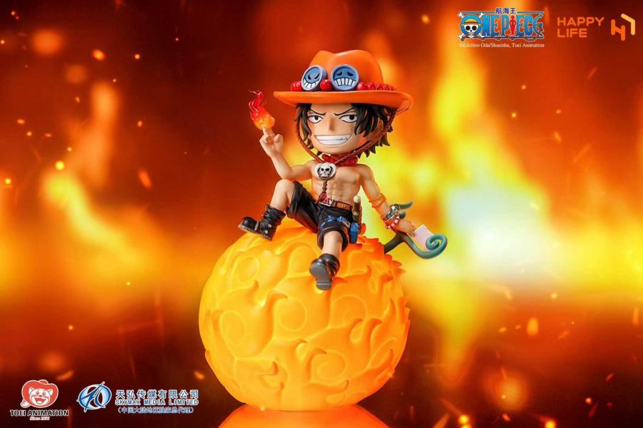 【預購】《正版授權》HAPPY LIFE > 海賊王 > 惡魔果實系列 艾斯聲控小夜燈 海賊王,艾斯,GK,玩具,模型,雕像,共鳴