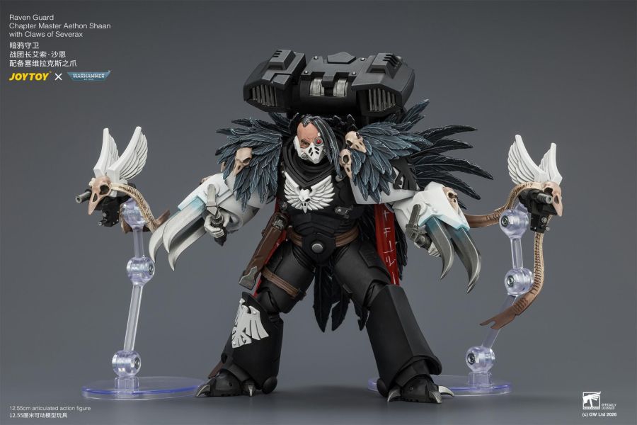 【預購】JOYTOY > 戰鎚40K > 1/18 暗鴉守衛 戰團長 艾索·沙恩 JOYTOY,戰鎚40K,暗鴉守衛,艾索·沙恩,GK,玩具,收藏,擺件,模型,公仔,人偶,手辦,動漫