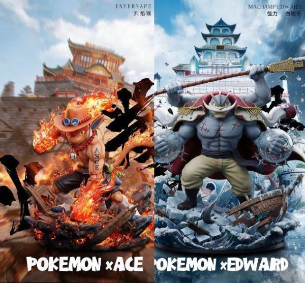 【預購】幻獸造物局 > 寶可夢 & 海賊王 > 烈焰猴艾斯&怪力白鬍子 幻獸造物局,寶可夢,海賊王,烈焰猴艾斯,怪力白鬍子,GK,玩具,收藏,擺件,模型,公仔,人偶,手辦,動漫