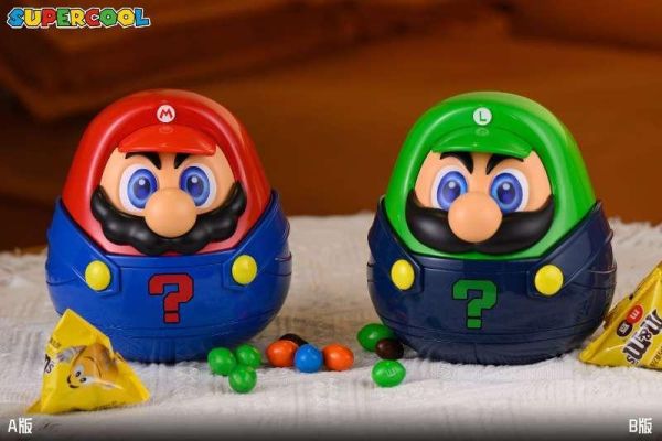 【預購】SUPERCOOL > 任天堂 > 瑪利歐兄弟達摩儲物蛋 (雙版本) SUPERCOOL,任天堂,瑪利歐,達摩,GK,玩具,收藏,擺件,模型,公仔,人偶,手辦,動漫