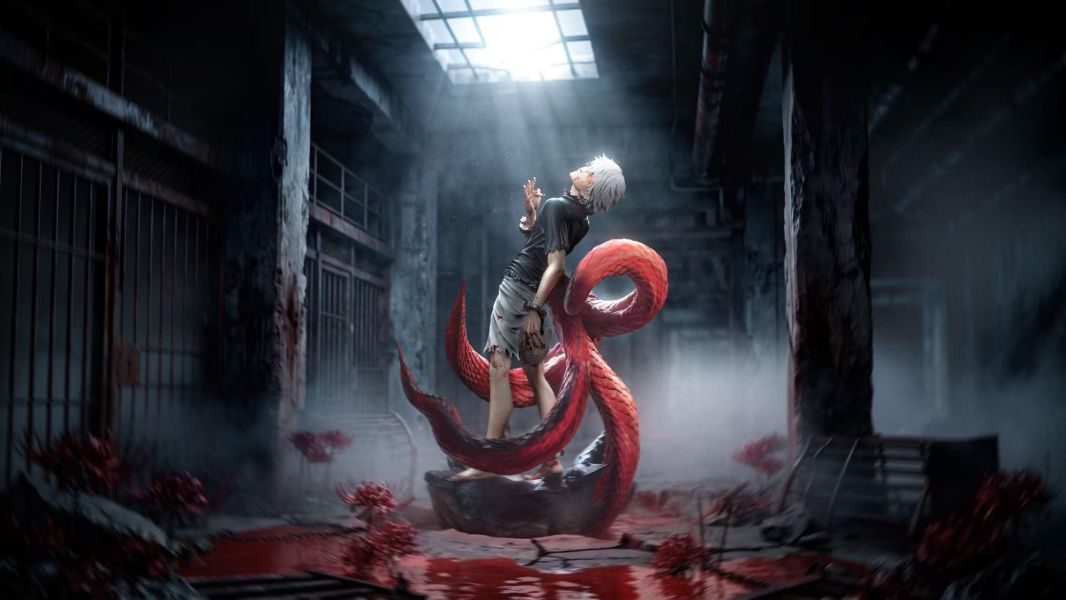 【預購】Damocles-Studio > 東京喰種 > 1/6 最後一彈 白髮痛苦哥 金木研 (雙頭雕) Damocles-Studio,東京喰種,金木研,GK,玩具,收藏,擺件,模型,公仔,人偶,手辦,動漫