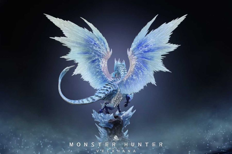 【預購】DragonRealm-Studio > 魔物獵人 > 怪物獵人系列002 冰呪龍 (雙版本) 魔物獵人,冰呪龍,GK,玩具,模型,雕像,共鳴