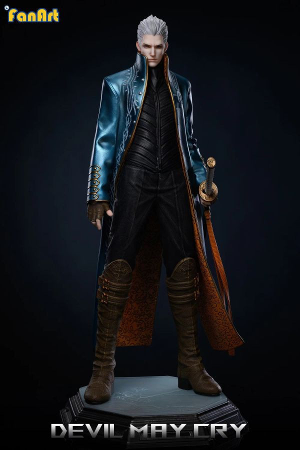 【已售罄，如欲追加請私訊客服@toykokoro】Fanart>原創>1/3 鬼泣3 維吉爾 鬼泣3,維吉爾,特別限量款,Fanart,GK,玩具,模型,雕像,擺飾,收藏,共鳴