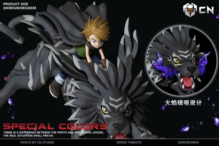 【售罄-代購/追加服務請洽客服】瘋巢-Studio > 數碼寶貝 > 石田大和&暗黑加魯魯獸 瘋巢-Studio,數碼寶貝,石田大和,暗黑加魯魯獸,GK,玩具,收藏,擺件,模型,公仔,人偶,手辦,動漫