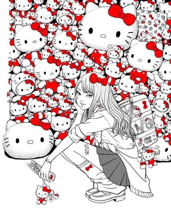 【預購】GOOD SMILE COMPANY > 伊藤潤二 > G.S. Collection 辣妹富江 × Hello Kitty GOOD SMILE COMPANY,伊藤潤二,富江,Hello Kitty,GK,玩具,收藏,擺件,模型,公仔,人偶,手辦,動漫