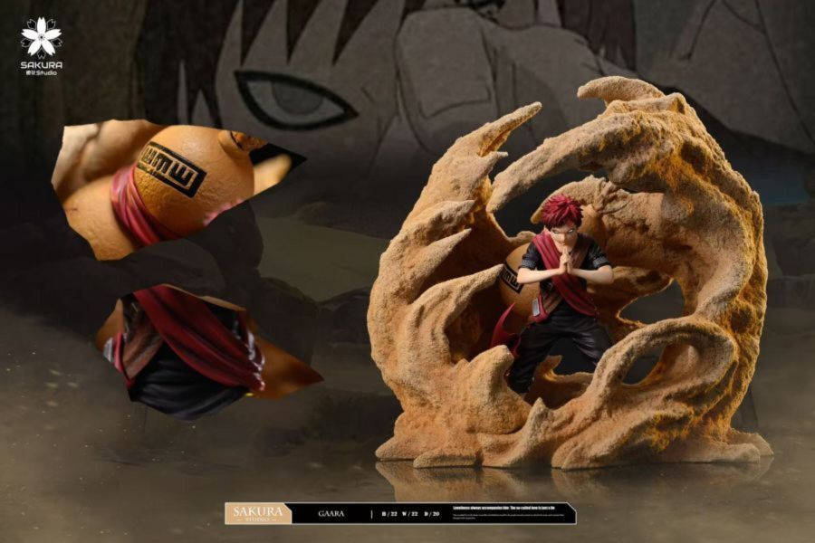 【已售罄，如欲追加請私訊客服@toykokoro】櫻花-Studio>火影忍者>輕雕像共鳴系列第七彈 我愛羅 火影忍者,NARUTO,我愛羅,櫻花,GK,玩具,模型,雕像,共鳴