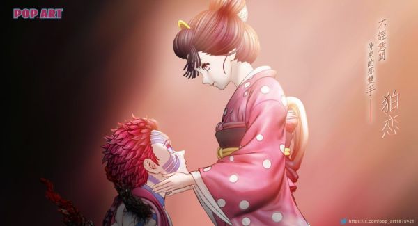 【售罄-代購/追加服務請洽客服】POP.ART > 鬼滅之刃 > 狛戀 猗窩座&戀雪 (雙版本) 鬼滅之刃,猗窩座&戀雪,GK,玩具,模型,雕像,共鳴