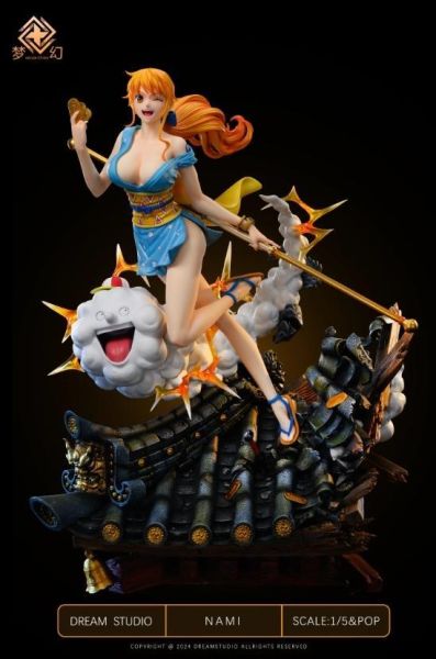 【海外現貨】Dream夢幻 > 海賊王 > 1/5 輕雕像第一彈 和之國 娜美(雙頭雕) 海賊王,航海王,onepiece,羅羅亞·索隆,雙頭雕,閻魔霸纏,Dream夢幻,POP比例,GK,玩具,模型,雕像,共鳴