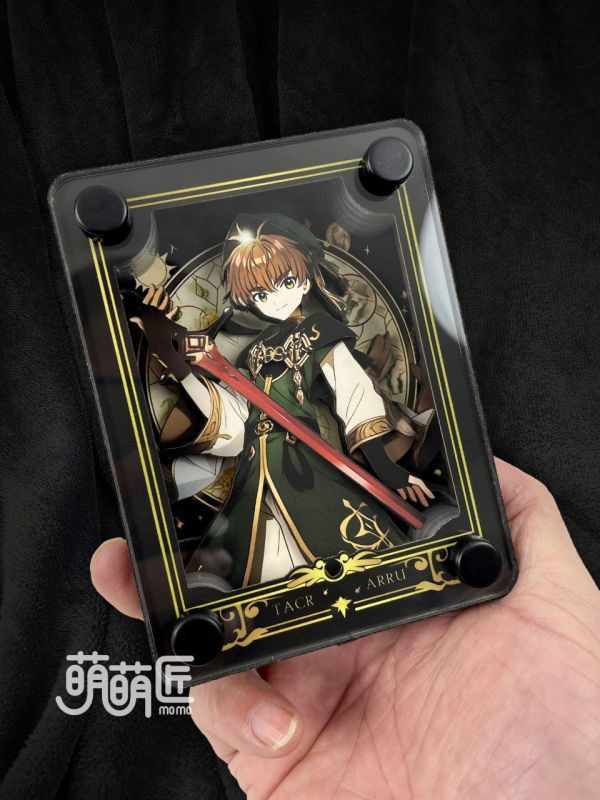 【預購】萌萌匠>庫洛魔法使>百變小櫻小狼 黑色立體卡磚裝飾畫磚 電馭叛客,邊緣行者,露西和大衛馬丁內斯,GK,玩具,模型,雕像,擺飾,收藏,共鳴